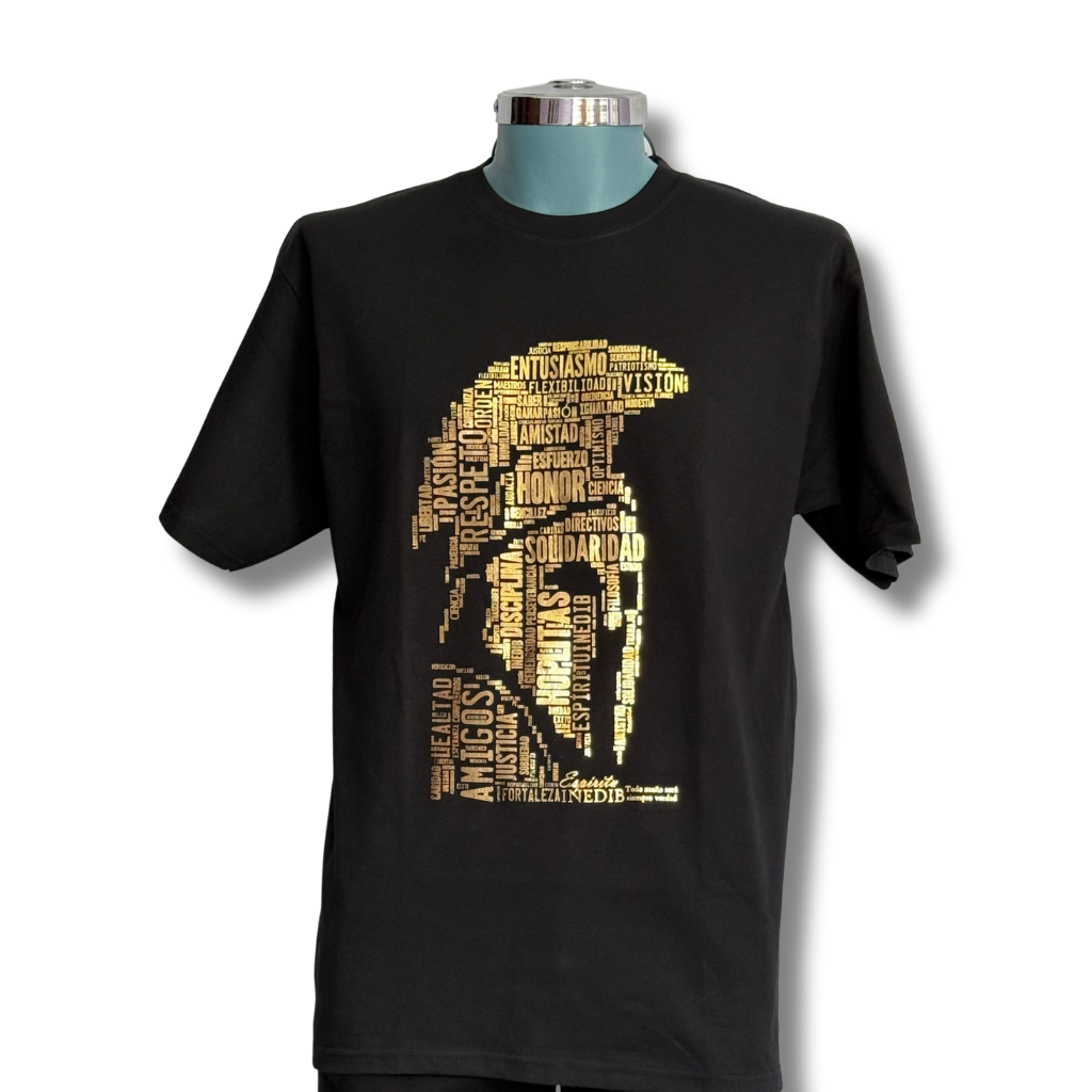 PLAYERA NEGRA ADULTO TALLA EXTRA GRANDE