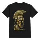PLAYERA NEGRA ADULTO TALLA EXTRA GRANDE