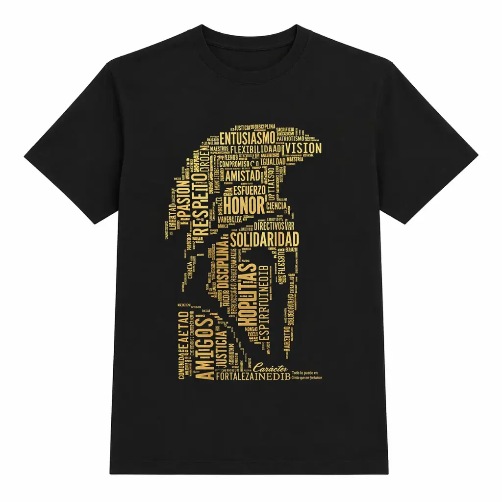 PLAYERA NEGRA ADULTO TALLA GRANDE